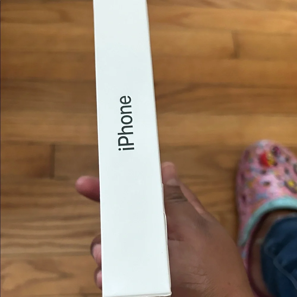 Apple iPhone Box with Green and Purple Display Artwork